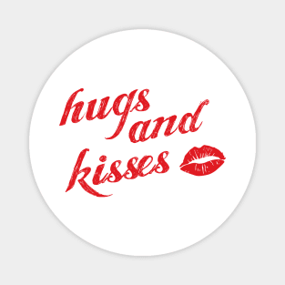 Valentine's Day hugs and kisses Magnet